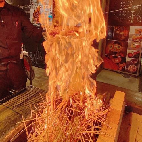 藁焼き料理を堪能♪