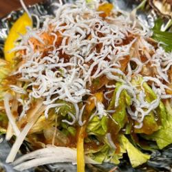 豆腐とおじゃこのサラダ