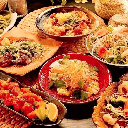 [Sunday-Thursday only] 6-course meal + 2 hours of all-you-can-drink ◎ 5000 → 4500 yen (tax included) course