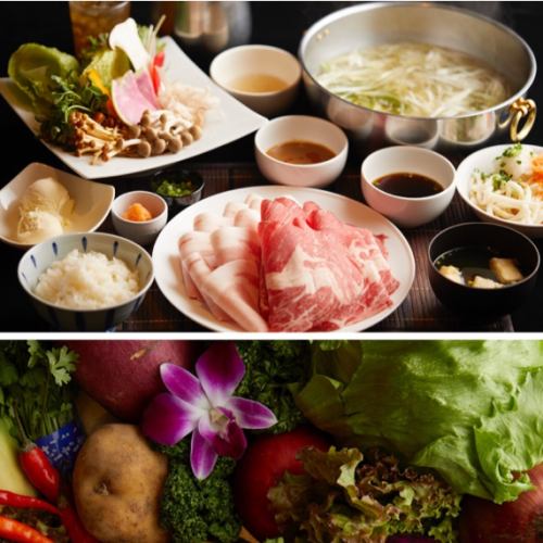 Over 30 kinds of luxurious hot pot vegetables