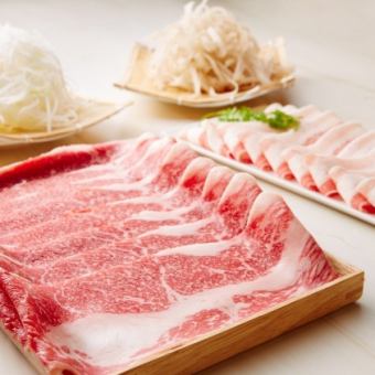 【アルコール飲み放題付き宴会プラン】国産牛　と　銘柄豚　琉香豚　食べ放題コース(120分）