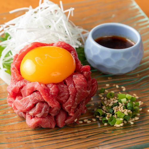 [Our best dish] Wagyu beef yukke with concentrated flavor