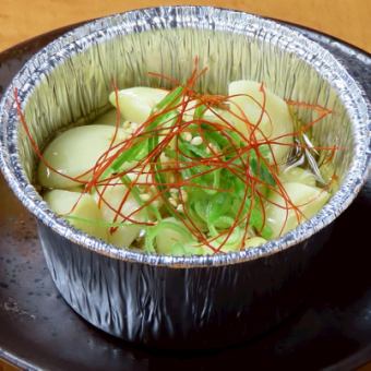 Garlic baked in foil