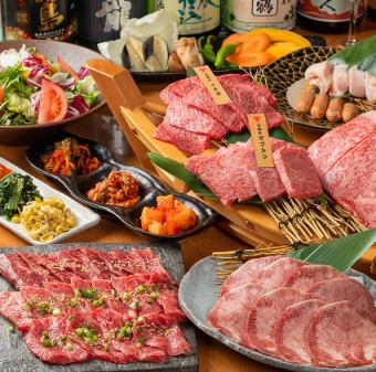 Manager's recommendation: ≪3500 yen course with 9 dishes≫ 2 rare cuts! Miyazaki beef, Anraku Livestock, A4 rank or higher