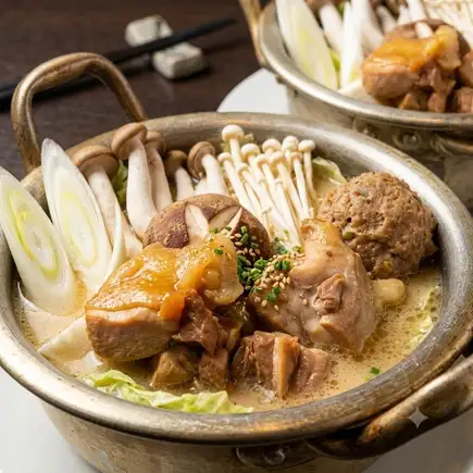 【2h飲み放題付き】 冬のあったか鶏鍋と串盛りで大満足!全4品4000円(税込)コースでポカポカに◎