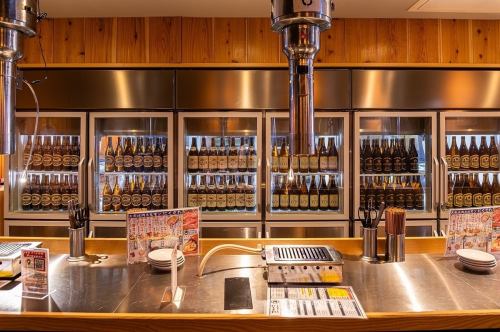 圧巻の瓶ビール！常時8種を冷やしてお待ちしております!