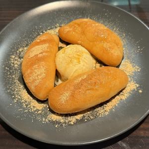 あつあつきなこぱん～バニラアイス添え～