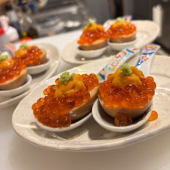 【ニカイノ三大名物と旨いもんコース】料理8品＋2時間飲み放題付　4500円(税込)