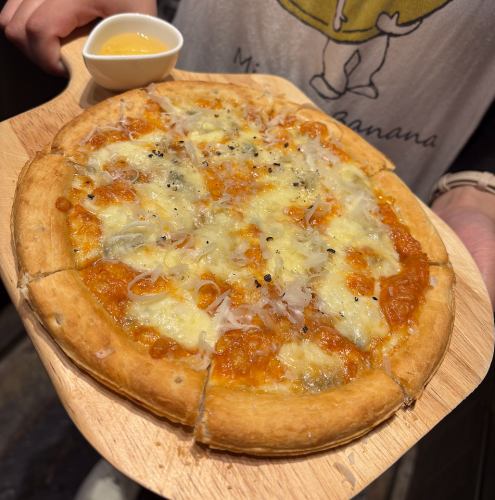 4 types of cheese pizza