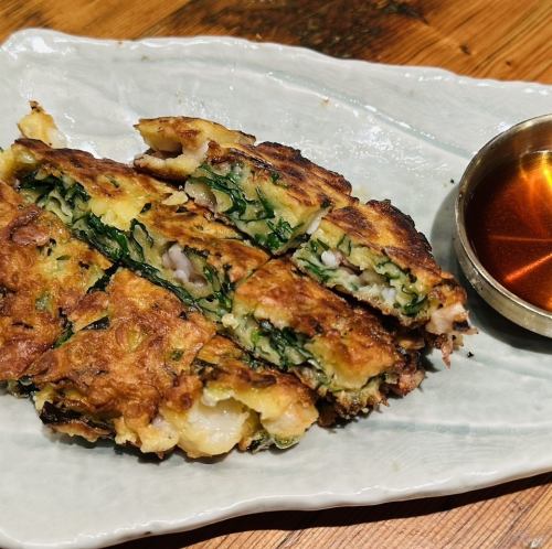 海鮮とケールのチヂミ