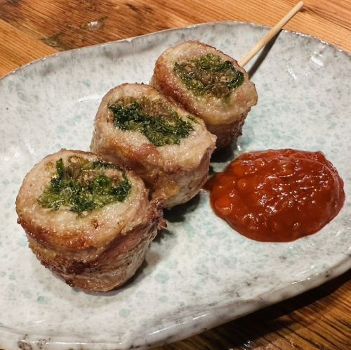 Minari Pork Skewers