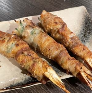 天然蝦肉豬肉捲