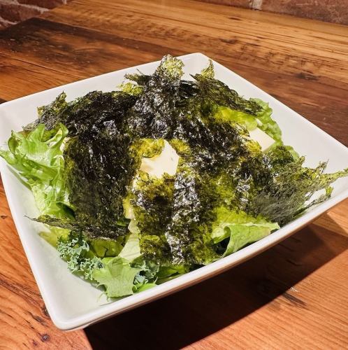 Korean seaweed and tofu salad