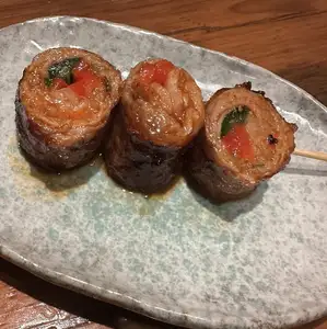岩中豚でプルコギ串