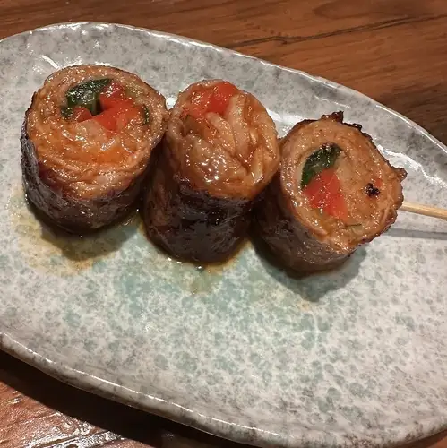 岩中豚でプルコギ串