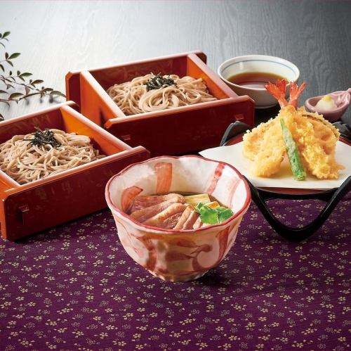天婦羅鴨湯蕎麥麵(雙層)