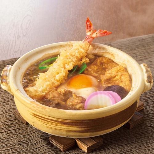 [Our pride and joy: Miso-stewed udon noodles]