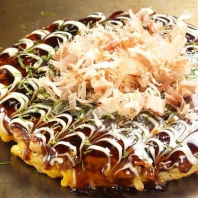 Okonomiyaki with surprise and impression ♪