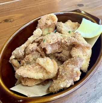 炸淡路鸡皮