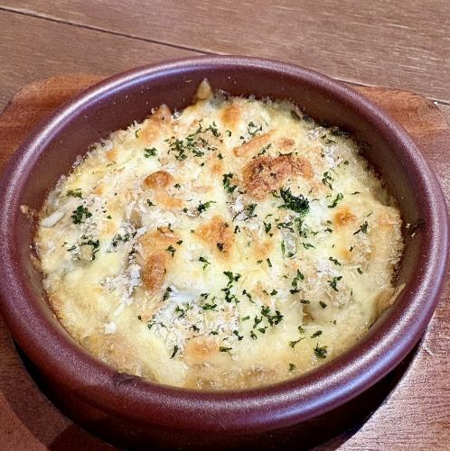 あさりとポルチーニのグラタン
