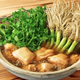 【仙台名物セリ鍋と飲み放題付き大満足コース】 5000円(税込)