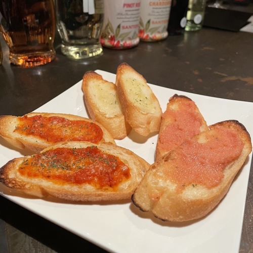 Garlic Toast Tomato Bruschetta