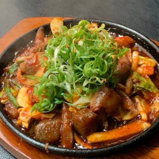 Gopchang spicy bokkeum (spicy stir-fried offal)