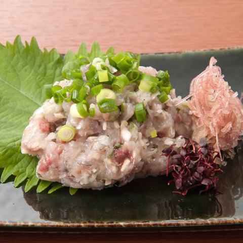 本日のなめろう/旬魚の宇和島風刺身　各