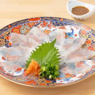 活〆鯛 薄造り
