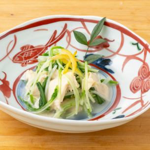 湯葉と水菜のお浸し