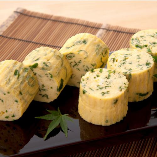 厚焼き玉子(九条葱入り)