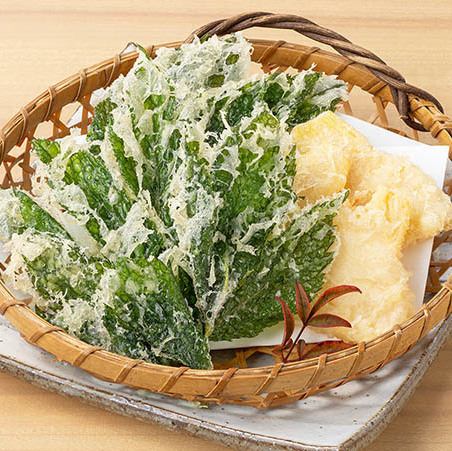 竹の子と明日葉の天布羅