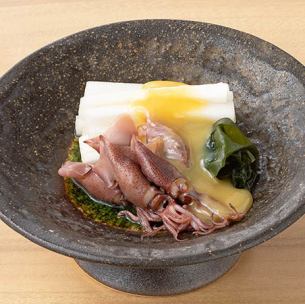 山独活と蛍烏賊の辛子酢味噌和え