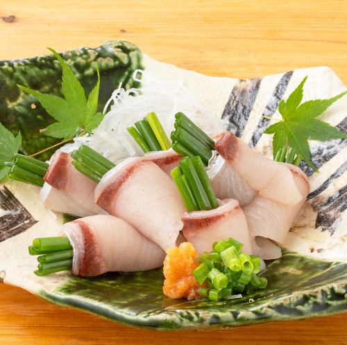 韭菜裹冬鰤魚