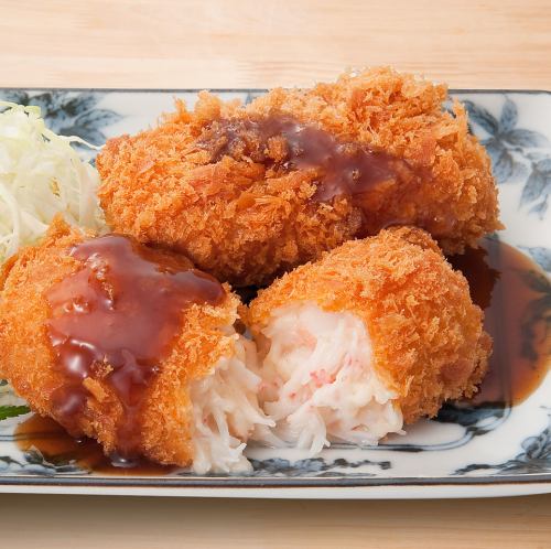 手工蟹肉奶油可樂餅