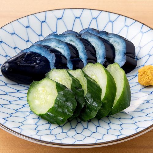 醃黃瓜和茄子