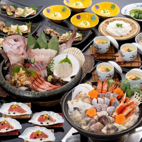 [11/1~]【극상 해물 냄비 코스】타루 맥주 OK!
