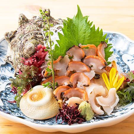 栄螺<刺身 又は 磯焼き>
