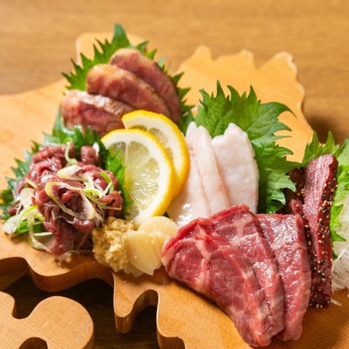 5 kinds of horse sashimi for 3 servings