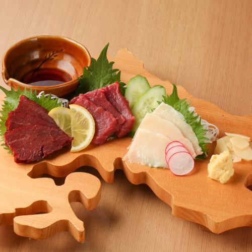 3 kinds of horse sashimi for 2 servings