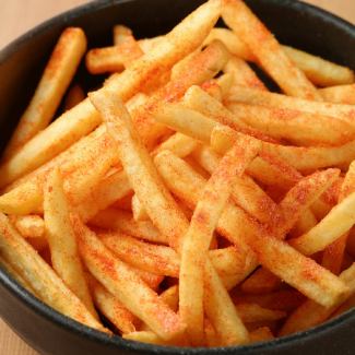 French fries salt, menta