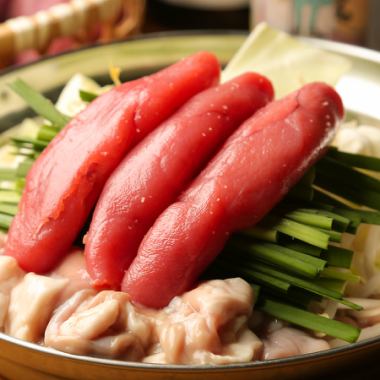 選べる3種鍋♪明太もつ鍋（もつ食べ放題）＆国産牛イチボステーキ大満足な11品◆2時間飲み放題付6,000円