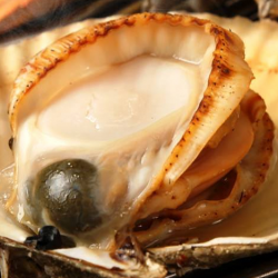 殻付き帆立の浜焼き