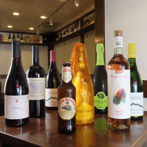 A wide variety of Italian drinks available