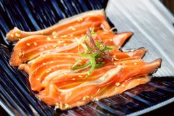 Melting sesame salt salmon