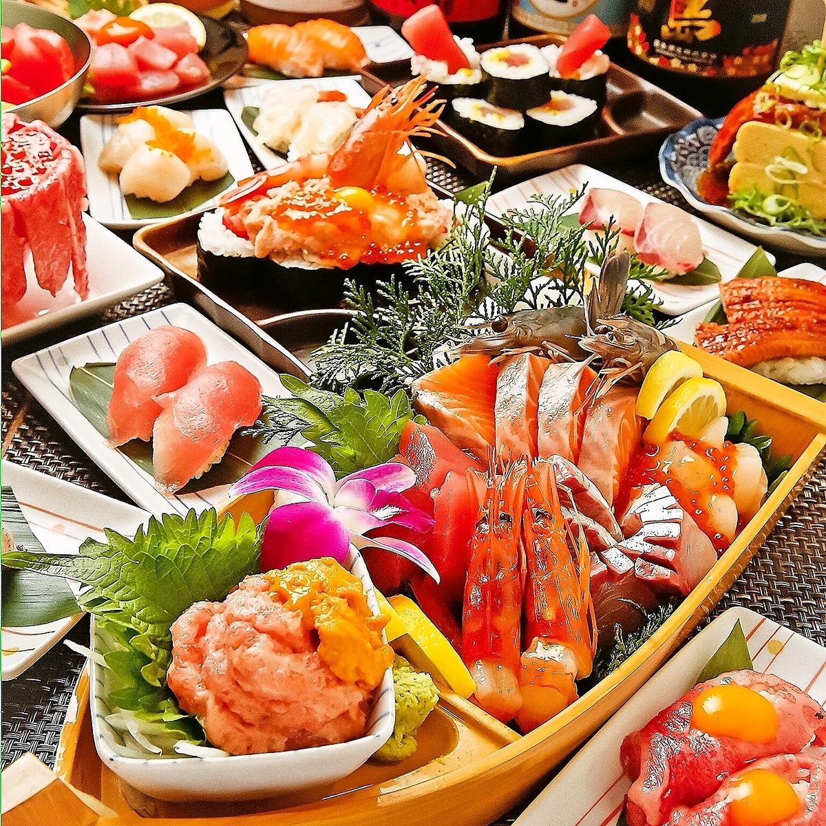 [每天12:00营业♪]海鲜自助餐/炸串/点菜菜单2,480日元起♪