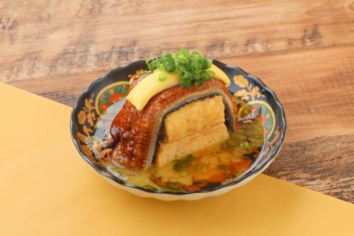 Delicious soup with eel and butter