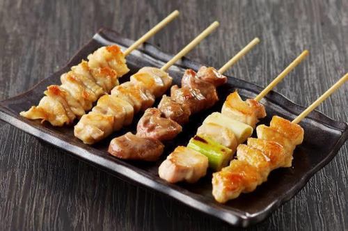 Assortment of 5 kinds of skewers