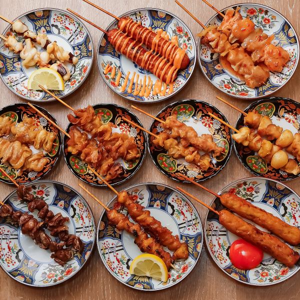 [We've started serving yakitori★] The yakitori menu that everyone loves is back!! We have a wide variety of skewers available, from crispy skin skewers to original skewers!!