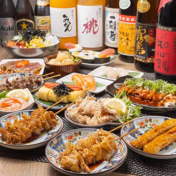 It's an all-you-can-eat buffet where you can eat as much as you like of whatever you like, so it's perfect for parties. You don't have to worry about likes and dislikes, so the organizer can rest assured. #Seafood #Yakitori #Yakitori #Kushikatsu #Meat sushi #Sushi #All-you-can-drink #All-you-can-eat and drink #Daytime drinking #Lunch #Date #Girls' night out #Birthday #Anniversary #Osaka specialty #Torikizoku #Popular izakaya #Cheap #Private room #Meat #Beer garden #Indoor beer garden #3 hours